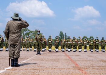 President Museveni passes out 539 Arms Company Commandos and Tank Crew Officers