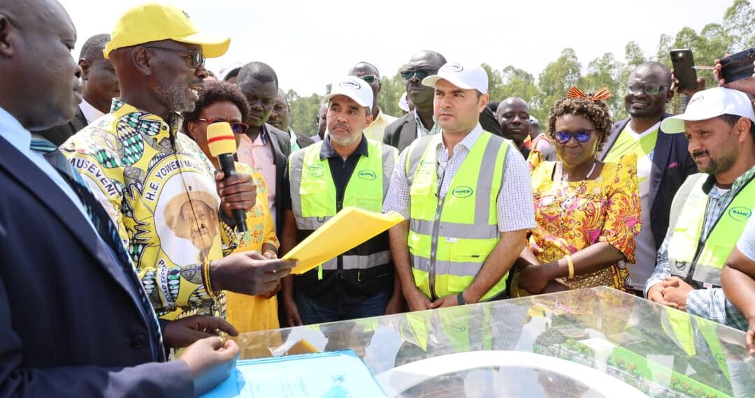 Gov’t (MOES/NCS) Hands-over Site for Akii Bua Stadium Construction