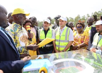 Gov’t (MOES/NCS) Hands-over Site for Akii Bua Stadium Construction