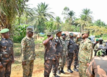 Gen Kainerugaba Visits Joint Operation Shujaa Forces in DRC