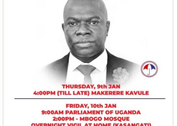 NUP Releases tentative Burial Program for Deceased Kawempe North MP Muhammad Segirinya