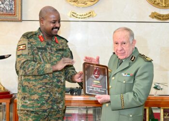 CDF Gen Kainerugaba Discusses Military Cooperation with Algerian Counterpart