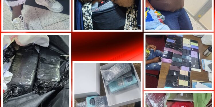 Entebbe Customs Enforcement Operation impounds contraband Smartphones worth $42000