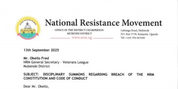 NRM boss faces Disciplinary Action after openly Campaigning for Opposition candidate