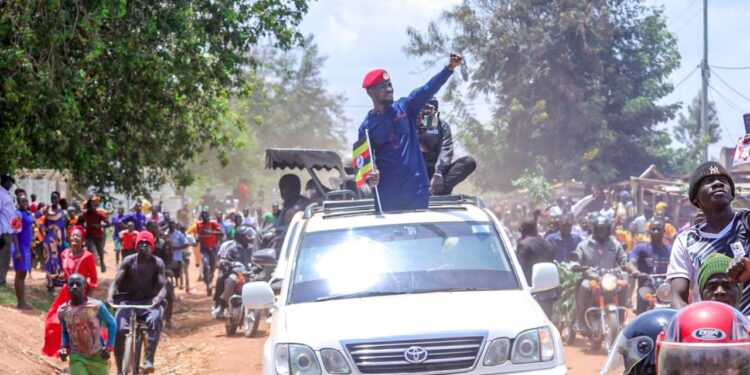 2026 Campaigns: Police warn Kyagulanyi’s convoy over Violation of traffic guidelines