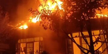 Kikyusa, Luweero: Mayor’s Mansion Destroyed in Flames:Investigations Broaden towards Family dispute